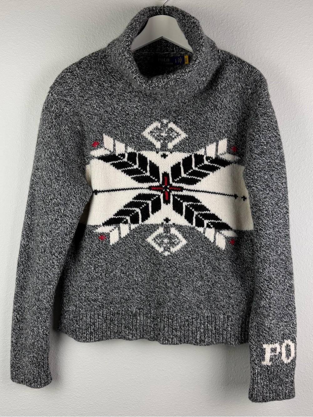 POLO RALPH LAUREN Nordic Fair Isle Chunky Knit Turtleneck Sweater